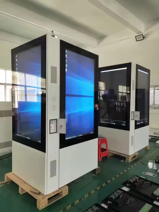 49 55 65 palců venkovní AG AR Glass 4K Oboustranné digitální značení s 4G