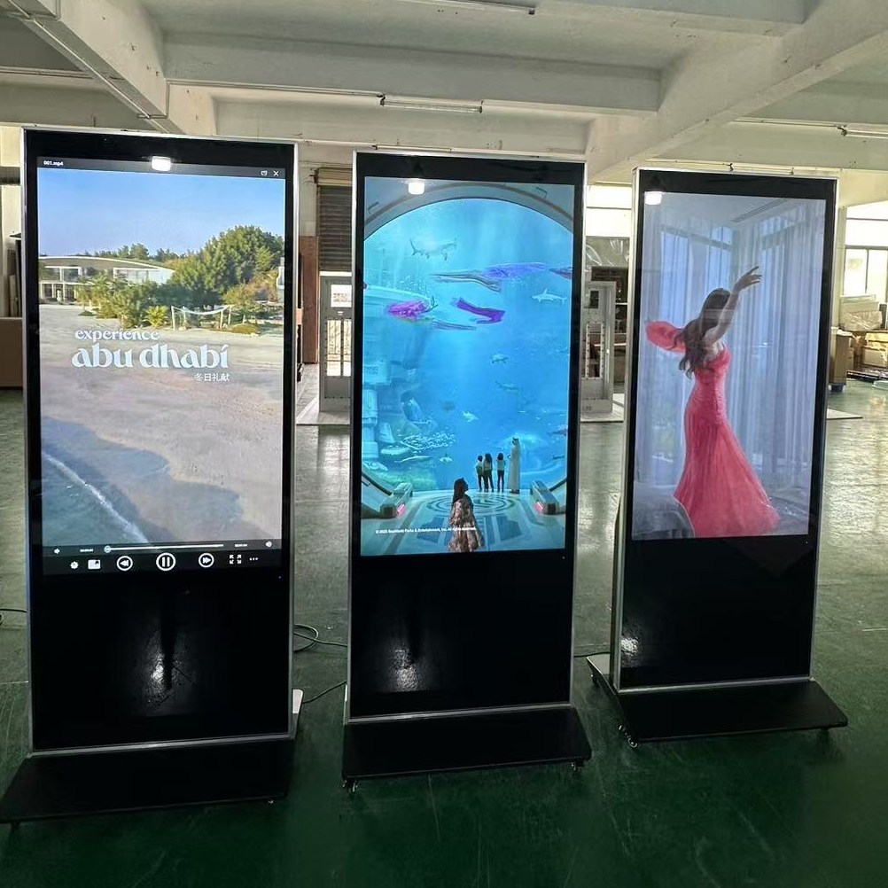 55 palců vnitřní podlahy stojící reklamní hráč