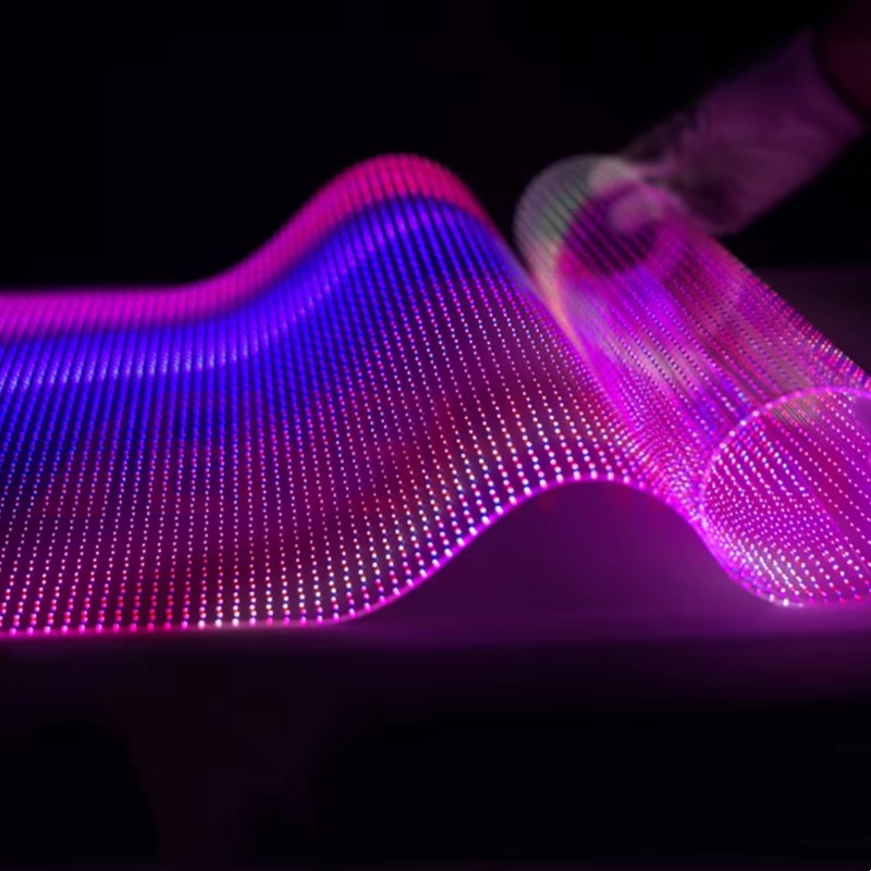 Slim Flexible Soft Film Transparent LED displej